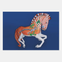 Carousel Animal Quagga Zebra Photo Papier Envelopp