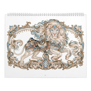 Carousel Animals Steampunk Fashion   Calendar