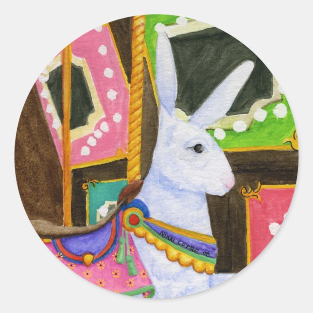 Carousel Bunny Sticker (Front)