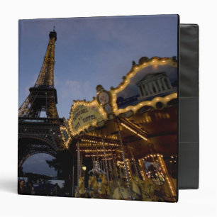 Carousel by the Eiffel Tower in the evening, Binder