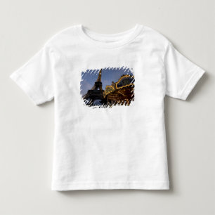 Carousel by the Eiffel Tower in the evening, Toddler T-shirt