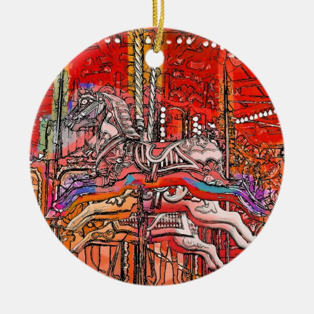 CAROUSEL CERAMIC ORNAMENT (Front)