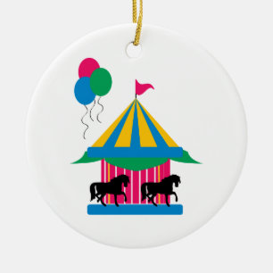 Carousel Ceramic Ornament