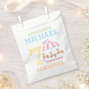 Carousel Circus Carnival Birthday Party Favour Bag