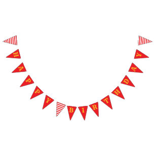 Carousel Circus Carnival Happy Birthday Banner