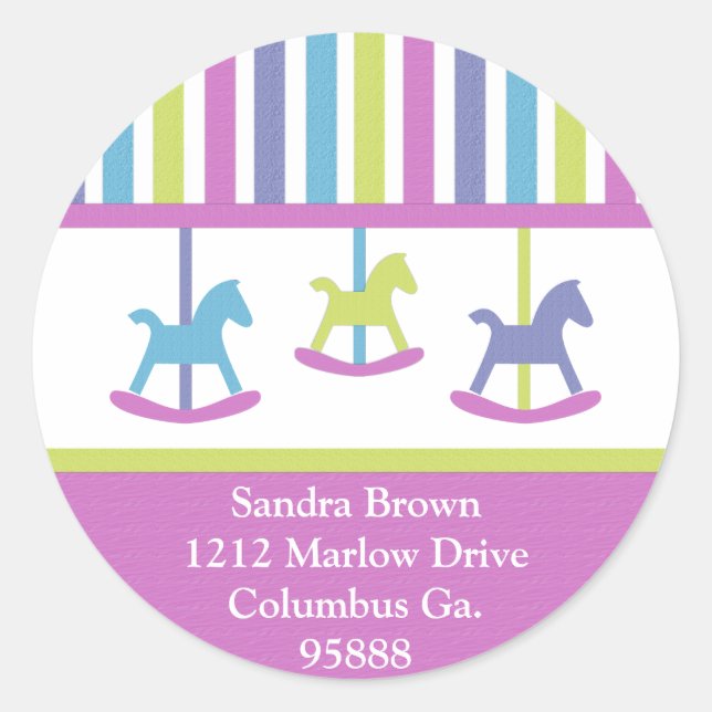 Carousel Collection Address Stickers (Front)