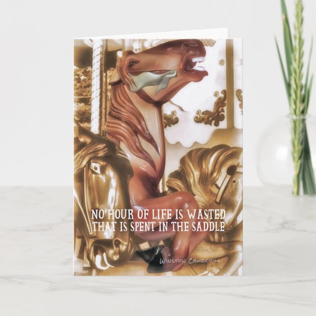 CAROUSEL COLOR Greeting Card (Front)