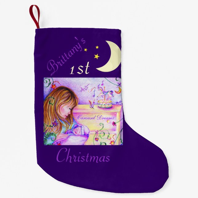Carousel Dreams 1st Christmas Stocking (Front)