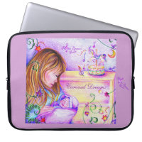 Carousel Dreams Neoprene Laptop Skin  15 inch