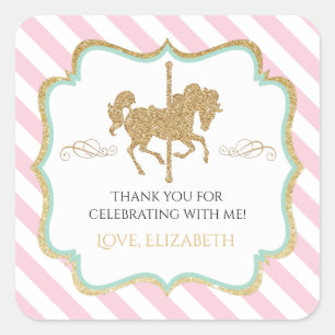 Carousel Favour Stickers