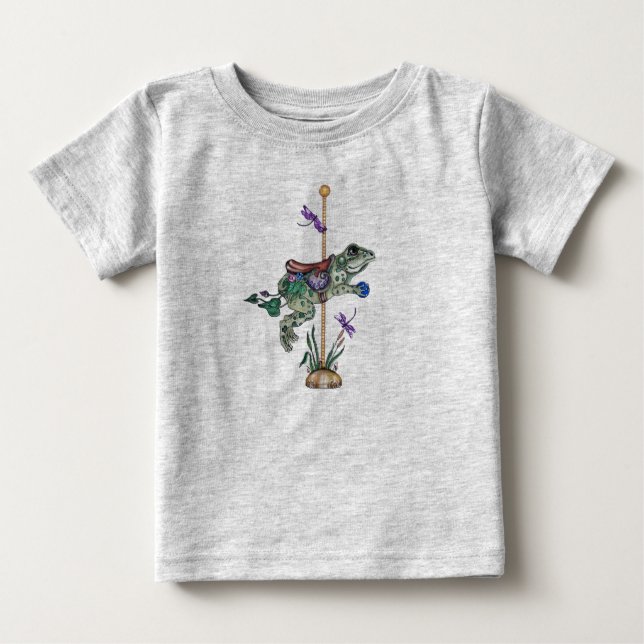 Carousel Frog Baby T-Shirt (Front)