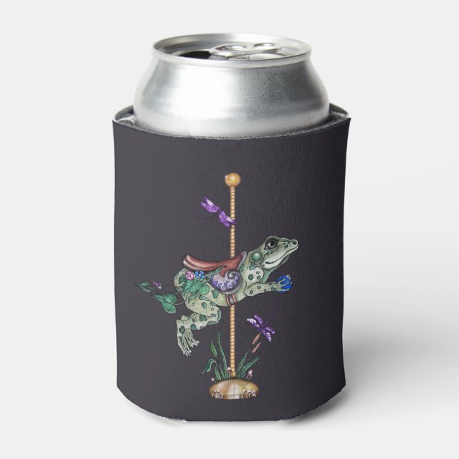 Carousel Frog Can Cooler (Can Front)