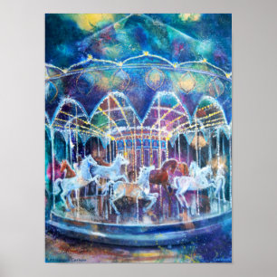 Carousel Galaxy Poster