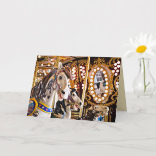 Carousel Greeting Card