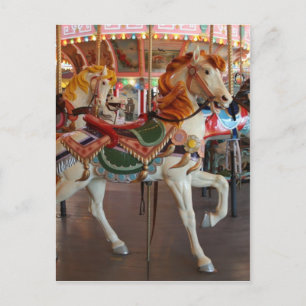 Carousel Horse,2 Postcard