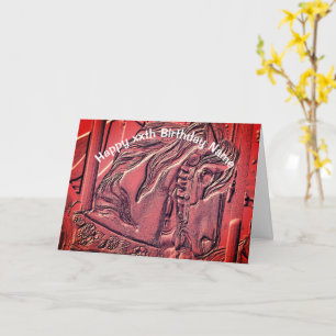 Carousel Horse Art Birthday Card