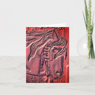 Carousel Horse Art  Note Card