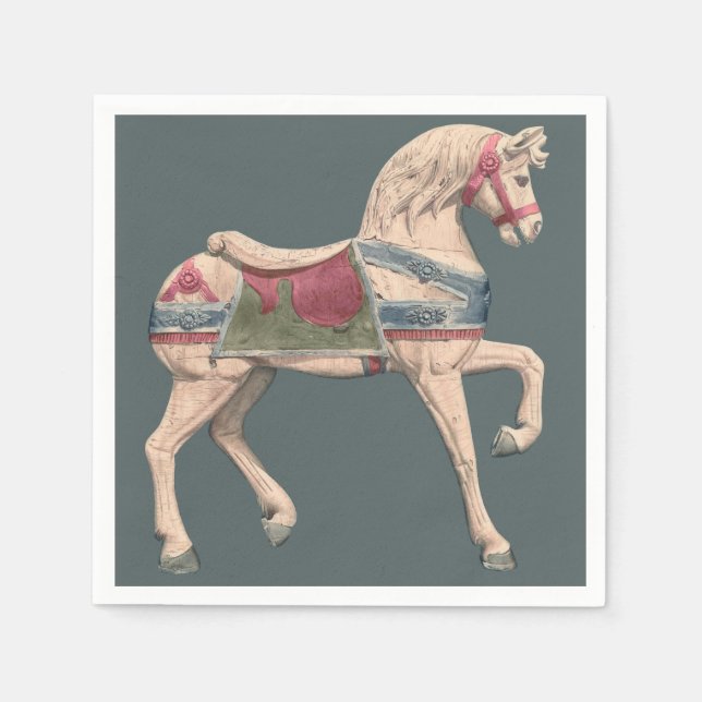Carousel Horse by Henry Murphy   Napkin (Front)