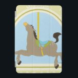 Carousel Horse by June Erica Vess iPad Mini Cover<br><div class="desc">Gallop on the merry-go-round with this carousel horse print by June Erica Vess! The horse has his had thrown back in enjoyment,  ready to carry another child for a spin. Order your copy today!</div>