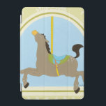 Carousel Horse by June Erica Vess iPad Mini Cover<br><div class="desc">Gallop on the merry-go-round with this carousel horse print by June Erica Vess! The horse has his had thrown back in enjoyment,  ready to carry another child for a spin. Order your copy today!</div>