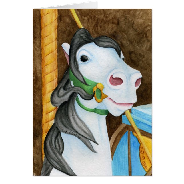 Carousel Horse Card (Front)