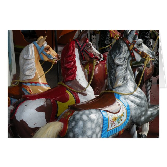 Carousel Horse Card (Front Horizontal)