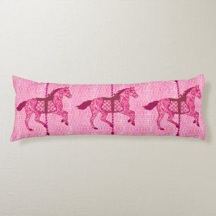 Carousel Horse - Fuchsia Pink Body Pillow