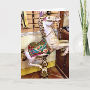 Carousel Horse Greeting Card