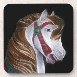 Carousel horse head coaster