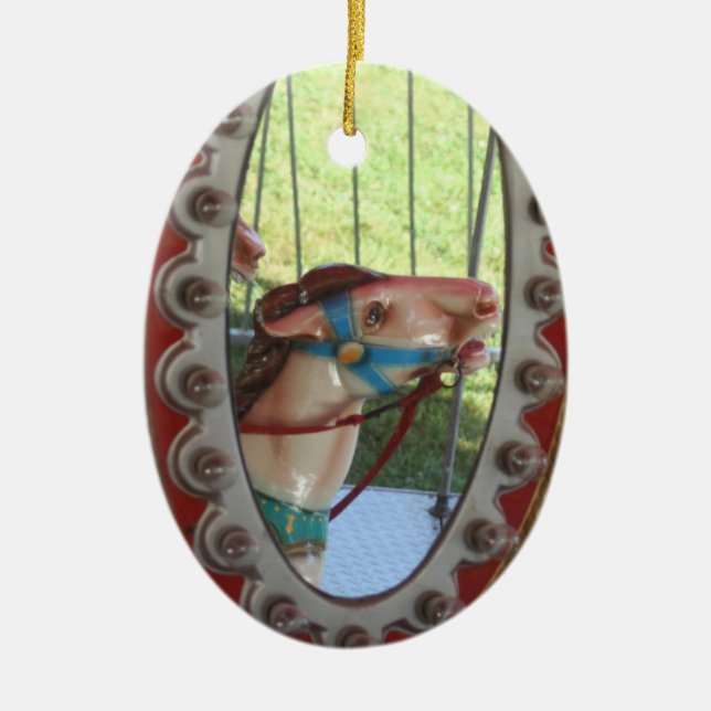 Carousel Horse In Mirror Ornament (Front)