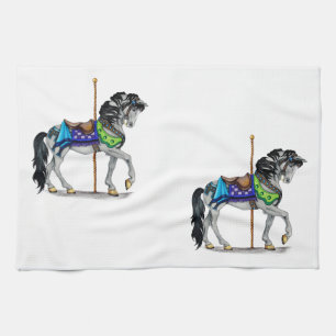 Carousel Horse Kitchen Towel