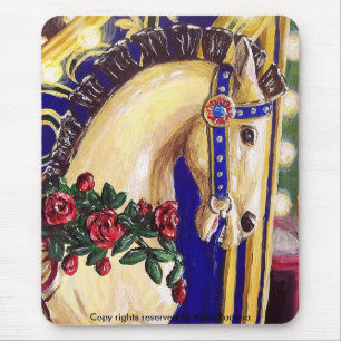 Carousel Horse Mouse Pad