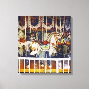 Carousel Horse on Canvas Print