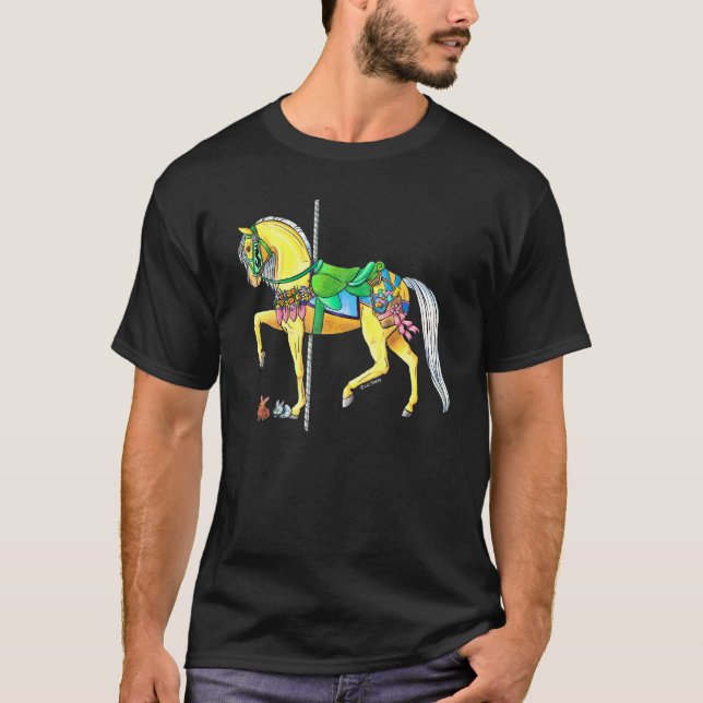 Carousel Horse Ostara Easter T-Shirt (Front)