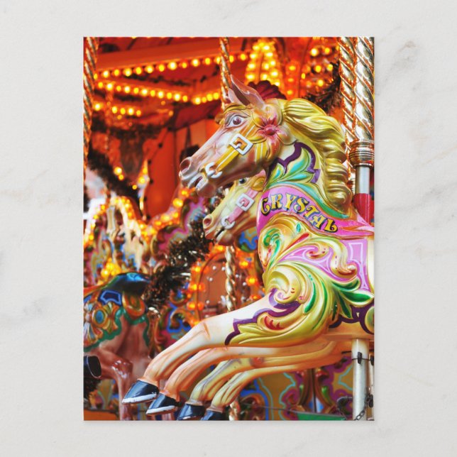 Carousel horse postcard (Front)