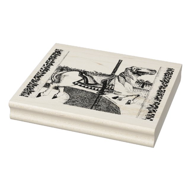 Carousel Horse Rubber Stamp (Stamp)