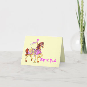 Carousel Horse Thank You Card