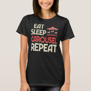 Carousel Horse Tornado Carnival Ride Amusement Par T-Shirt