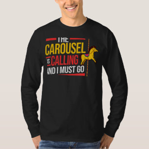 Carousel Horse Tornado Carnival Ride Amusement Par T-Shirt