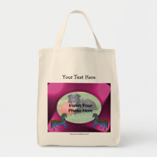 Carousel Horses Add Your Photo Template Tote Bag