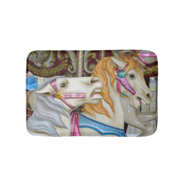 Carousel horses bath mat (Front)