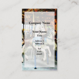 Carousel Horses Business Card