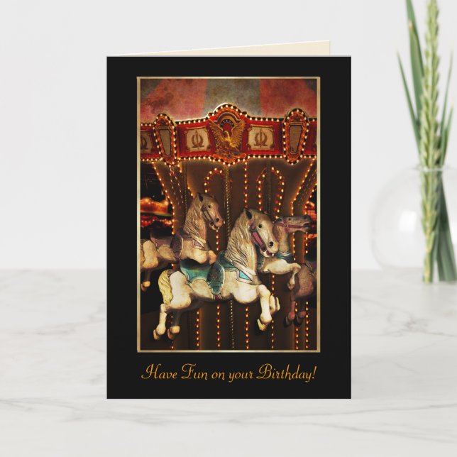 Carousel Horses Card (Front)