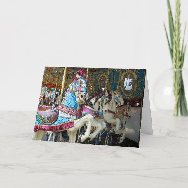 Carousel Horses Card (Front)