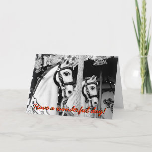 Carousel Horses Card