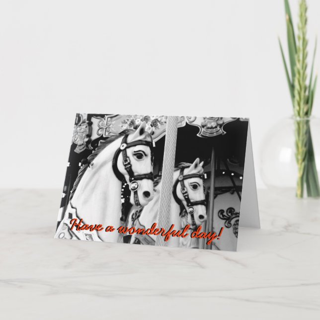 Carousel Horses Card (Front)