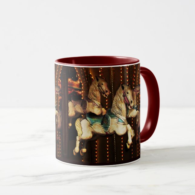 Carousel Horses Mug (Front Right)