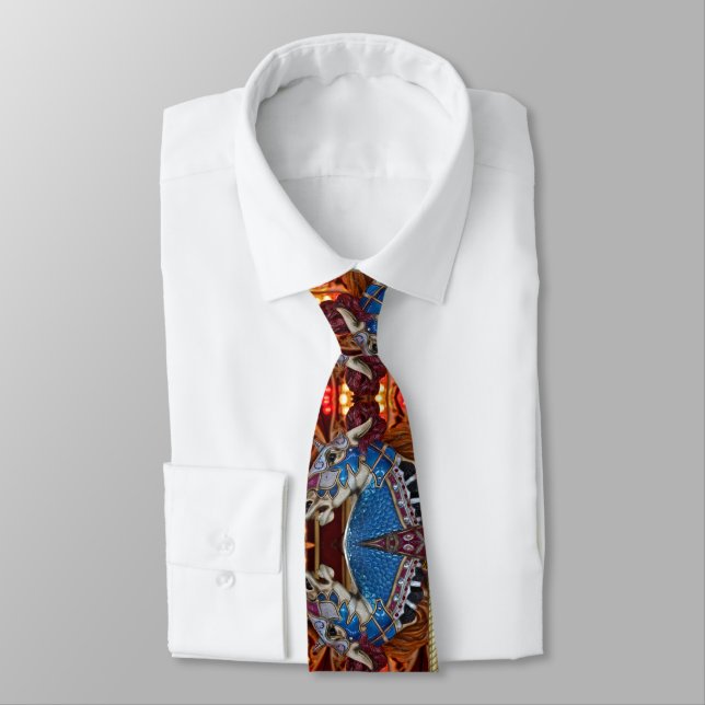 Carousel Horses Tie (Tied)