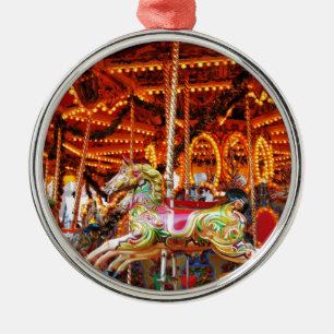 Carousel hose design metal ornament