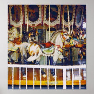 Carousel in Oil poster